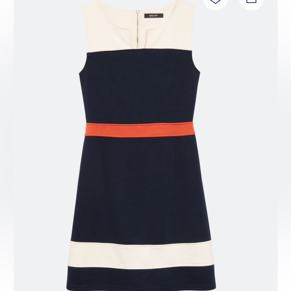 41 Hawthorne Sloane Color block A Line Point Shift Dress